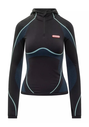 Casablanca seamless hoodie - Black