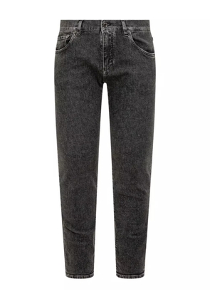 Dolce & Gabbana metal plaque jeans - Grey