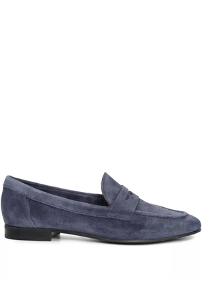 Sarah Chofakian Macchiato penny-strap suede loafers - Blue