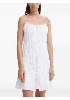 Résumé lace-trim tie-details dress - White