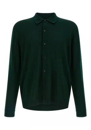 Roberto Collina shirt-collar button cardigan - Green