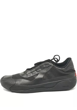 Prada Pre-Owned mesh-panel sneakers - Black