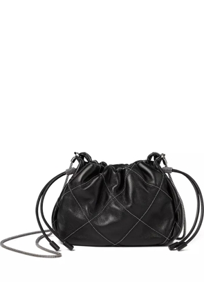 Brunello Cucinelli quilted drawstring bucket bag - Black