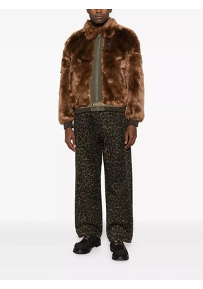 Andersson Bell faux-fur bomber jacket - Brown