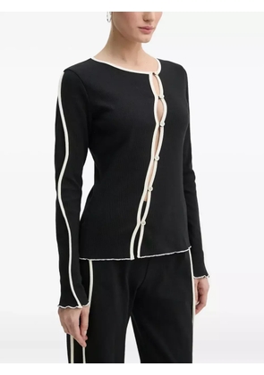 Résumé button-up cardigan - Black