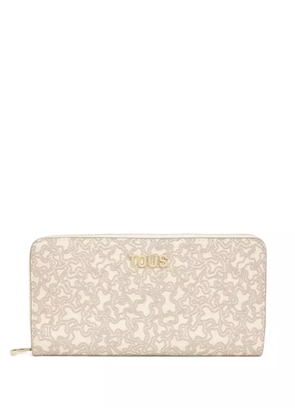 TOUS zip-around floral wallet - Neutrals