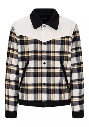 DSQUARED2 botonned plaid jacket - Neutrals