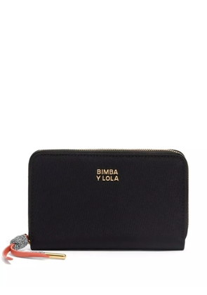 Bimba y Lola medium logo-lettering wallet - Black