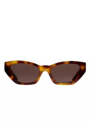 KHAITE x Oliver Peoples geometric sunglasses - Brown