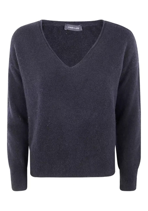 anne claire V-neck sweater - Black
