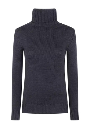 base roll-neck knitwear - Black