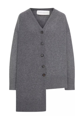 Niccolò Pasqualetti asymmetric cashmere cardigan - Grey