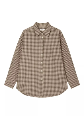 TOMBOY checked shirt - Brown