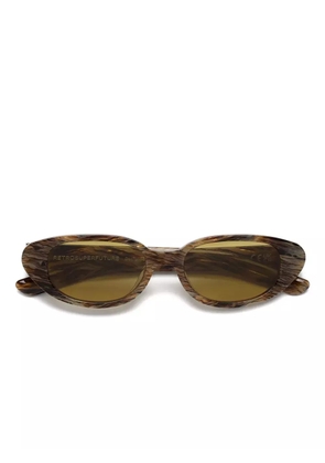 Retrosuperfuture oval-frame sunglasses - Brown