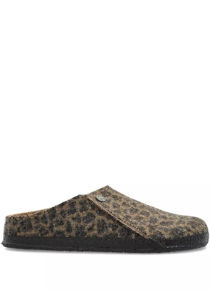 Birkenstock leopard print trainers - Brown