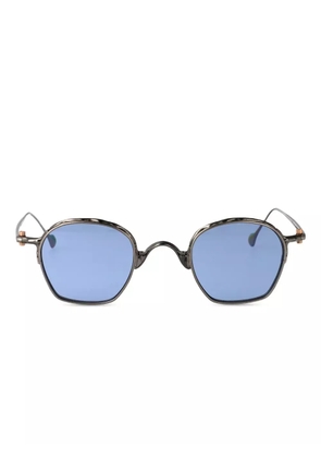 Yohji Yamamoto geometric-frame sunglasses - Grey