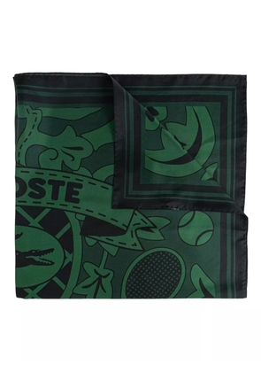 Lacoste logo-print scarf - Green