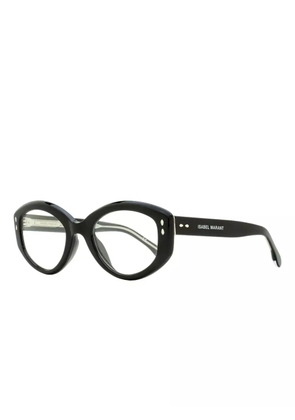 Isabel Marant Eyewear rivet-detail oval-frame glasses - Black