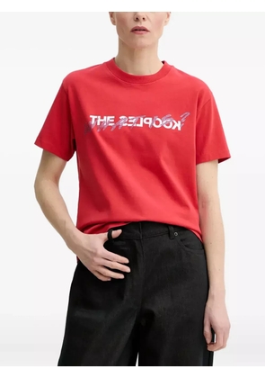 The Kooples logo-print cotton T-shirt - Red