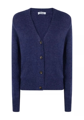 base buttoned cardigan - Blue