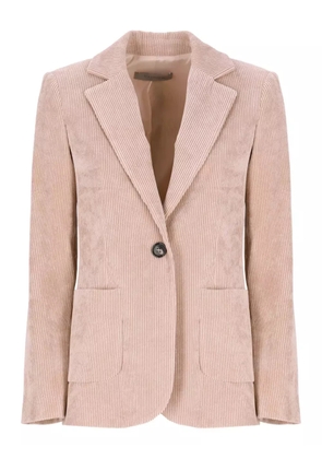 D.Exterior corduroy welt pocket blazer - Pink