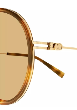 Gucci Eyewear GG1981S pilot-frame sunglasses - Gold