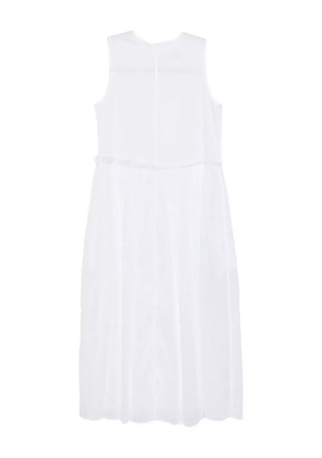 Jil Sander pleated cotton dress - White
