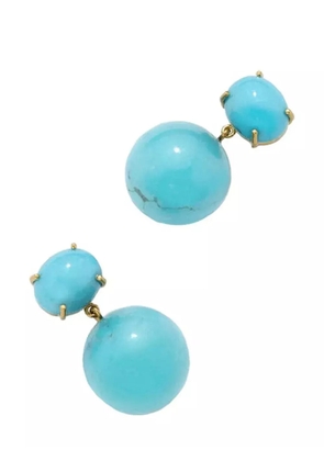 Irene Neuwirth 18kt yellow gold Gumball turquoise drop earrings