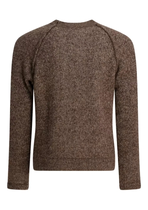 RAKKI raglan crew-neck sweater - Brown