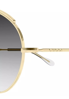 Gucci Eyewear pilot-frame sunglasses - Gold