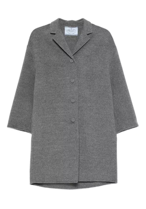 Prada cropped-sleeve coat - Grey