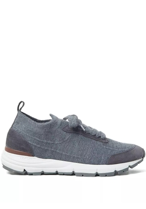 Peserico suede-panel sneakers - Grey