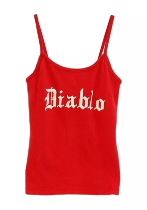 Willy Chavarria printed top - Red