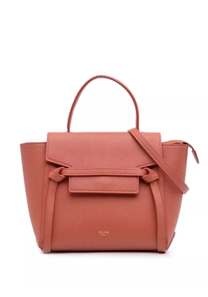 Celine Pre-Owned 2010 Nano Grained Calfskin Belt Bag satchel - Orange