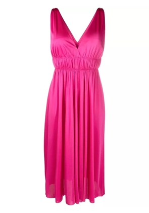 P.A.R.O.S.H. V-neck midi dress - Pink