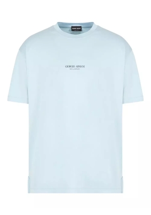 Giorgio Armani logo T-shirt - Blue