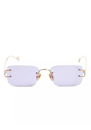 Eyepetizer Dillinger rectangle-frame sunglasses - Pink