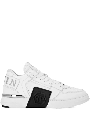 Philipp Plein logo-plaque sneakers - White