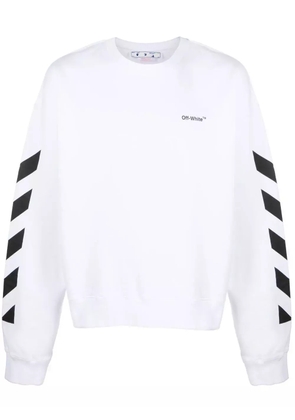 Off-White logo-print cotton sweatshirt