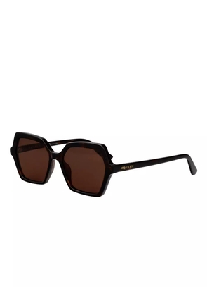Alexander McQueen Eyewear AM0537S geometric-frame sunglasses - Brown