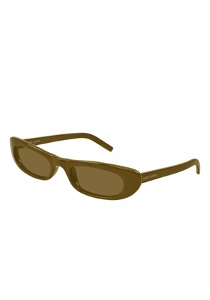 Saint Laurent Eyewear oval-frame sunglasses - Green