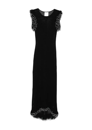 Paris Georgia beaded fringed midi dress - Black