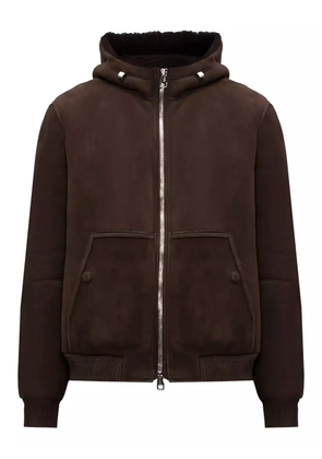 Brett Johnson hooded zip jacket - Brown