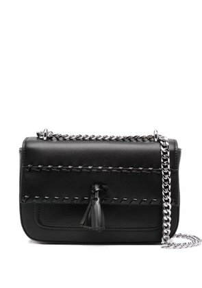 Cult tassel-detail chain-strap satchel bag - Black