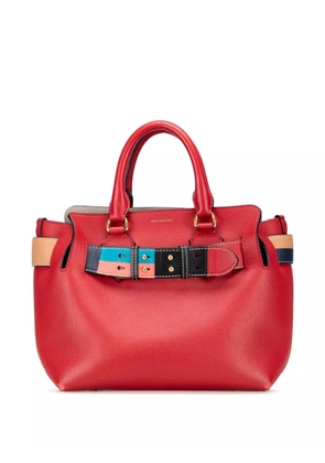 Burberry Pre-Owned 2010-2025 Small Grained Calfskin Belt satchel - Red