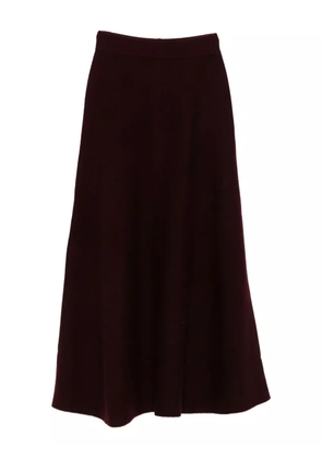 Max Mara Giberna knitted maxi skirt - Red