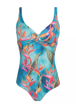 Lygia & Nanny Adriana twist-detail swimsuit - Blue