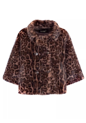 LOU ANDREA double-breasted jacket - Brown