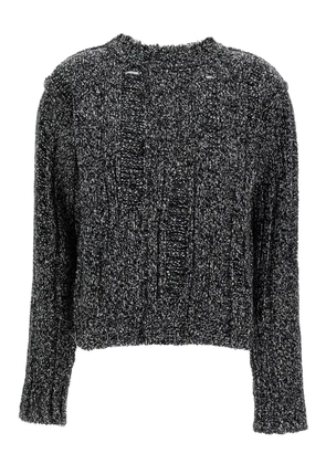 Durazzi Milano cable-knit distressed sweater - Grey