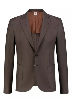 Luigi Borrelli mélange-effect blazer - Brown